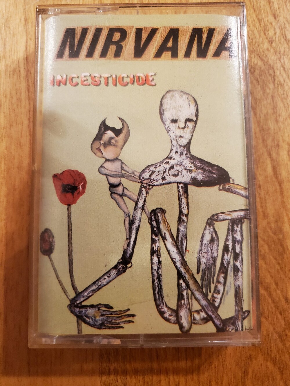 Nirvana Incesticide Cassette Tape Original Grunge Kurt Cobain Grunge Rock 90s VG